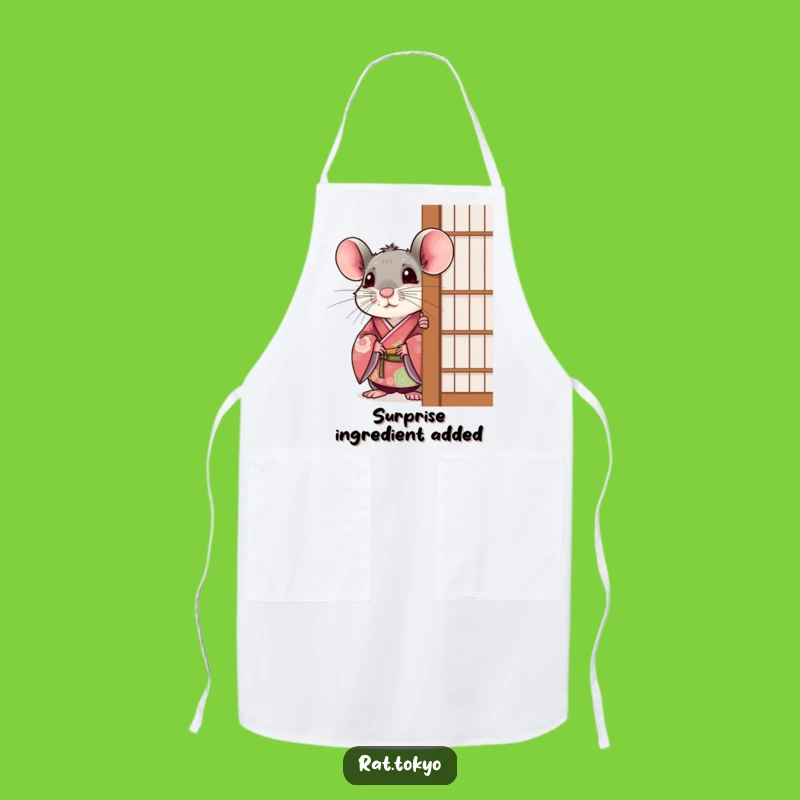 Funny Rat Surprise Apron: Peek-a-Boo Kimono, Festive Kitchen, Perfect Gift