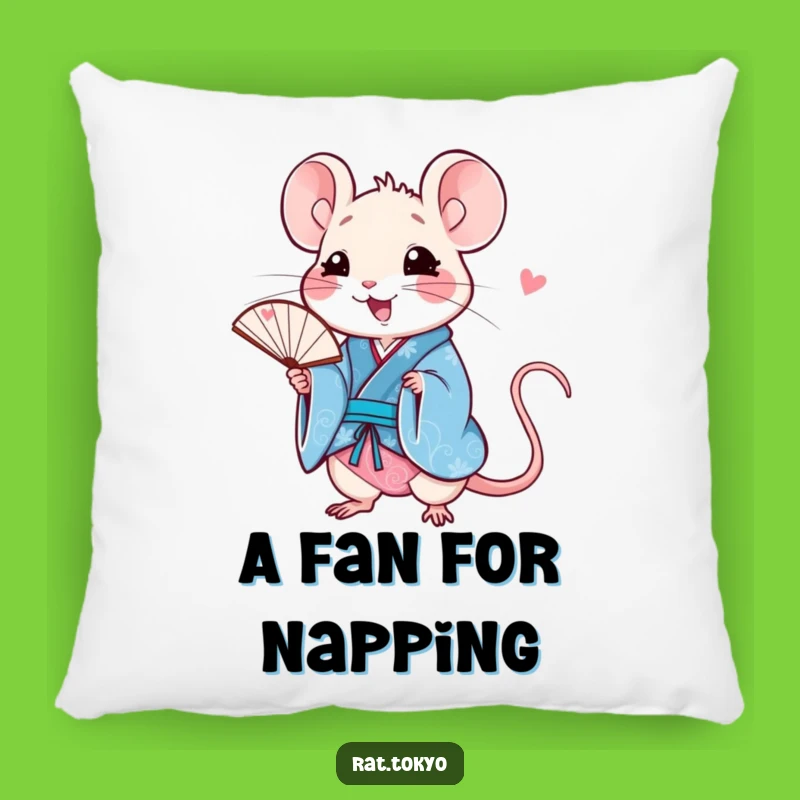 Funny Rat Fan Pillow - Soft Cushion for Happy Decor