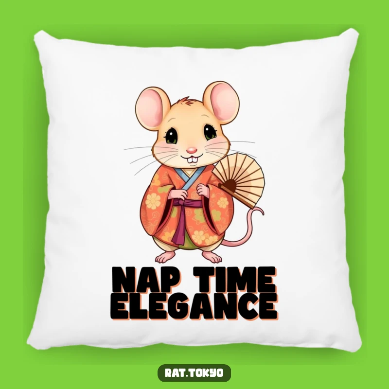 Funny Rat Kimono Pillow: Vibrant Style, Cozy Accent, Perfect Decor Gift