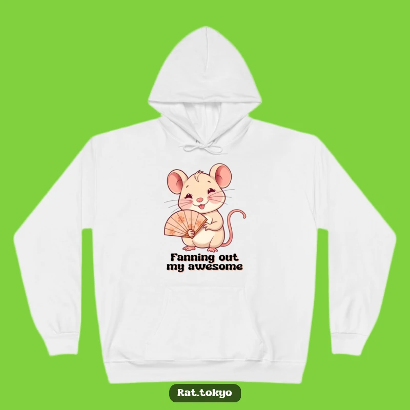 Cozy Funny Rat Fan Hoodie: Warm & Stylish with a Whimsical Rat, Ideal Funny Gift