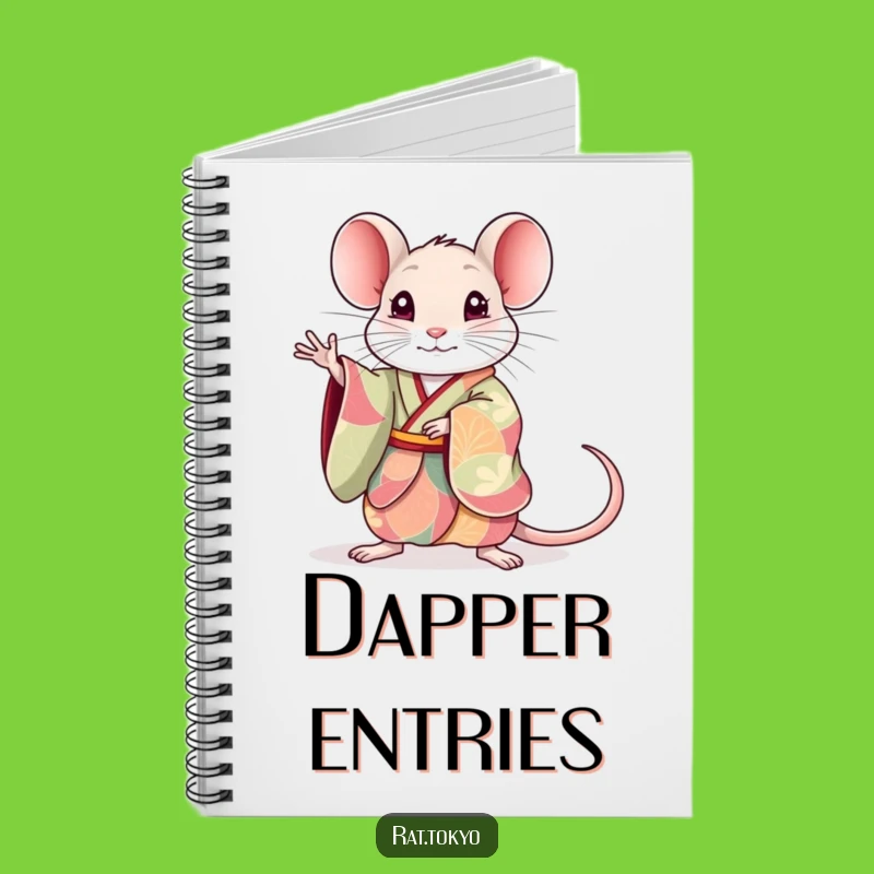Funny Rat Kimono Journal: Elegant Pose Cover, Perfect Funny Gift Idea