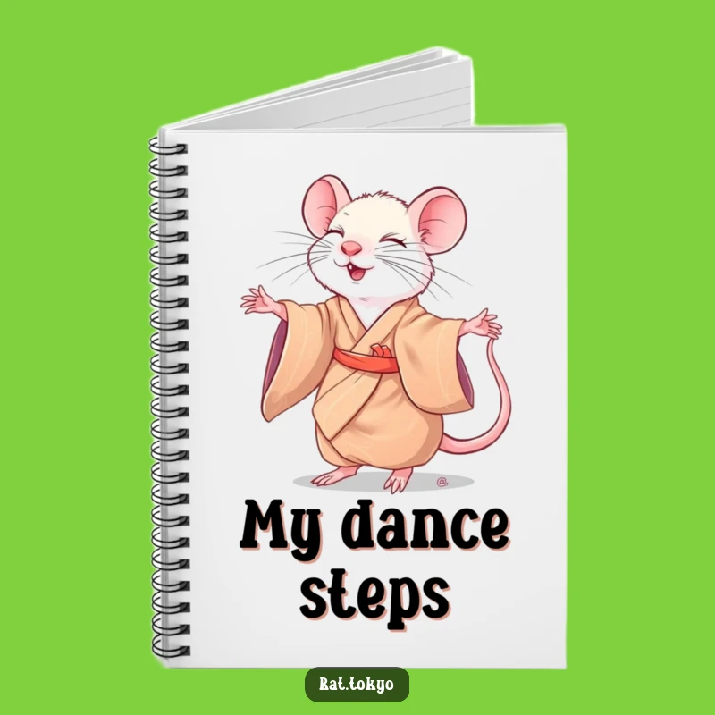Funny Rat Twirling Notebook: Silk Kimono Ideas, Joyful Journaling, Perfect Gift