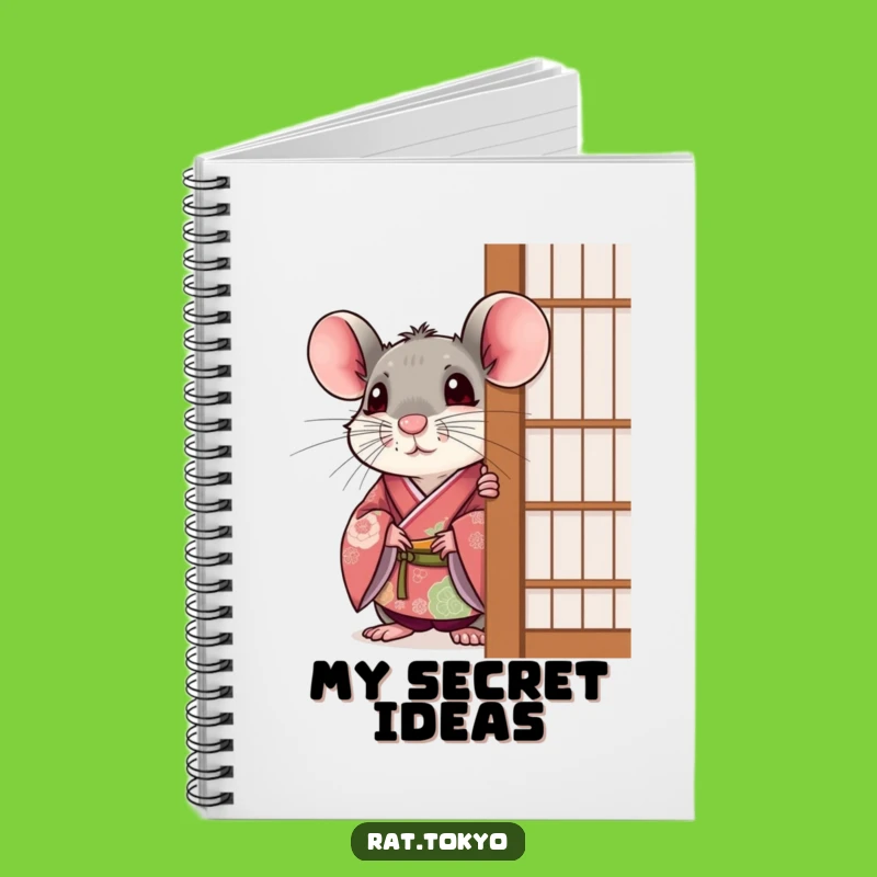 Funny Rat Surprise Notebook: Peek-a-Boo Kimono, Festive Notes, Perfect Gift