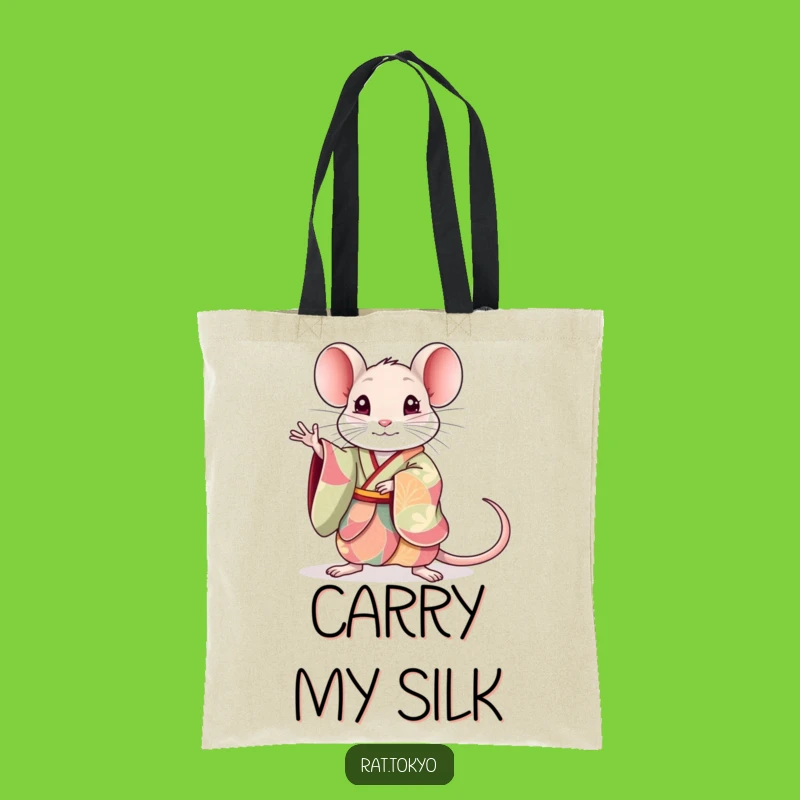 Funny Rat Kimono Tote: Chic Animal Bag, Great Funny Gift